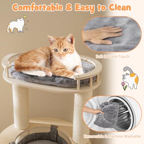 PETSITE Árbol para Gatos 59 pulgadas Moderno Multi-Nivel miniatura 4