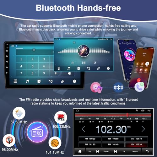 Radio coche Android 14 pantalla táctil 7 pulg Toyota Prius C miniatura 5