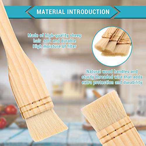 Set de 3 Pinceles plano Hake para Acuarela y Esmalte de Cerámica miniatura 2