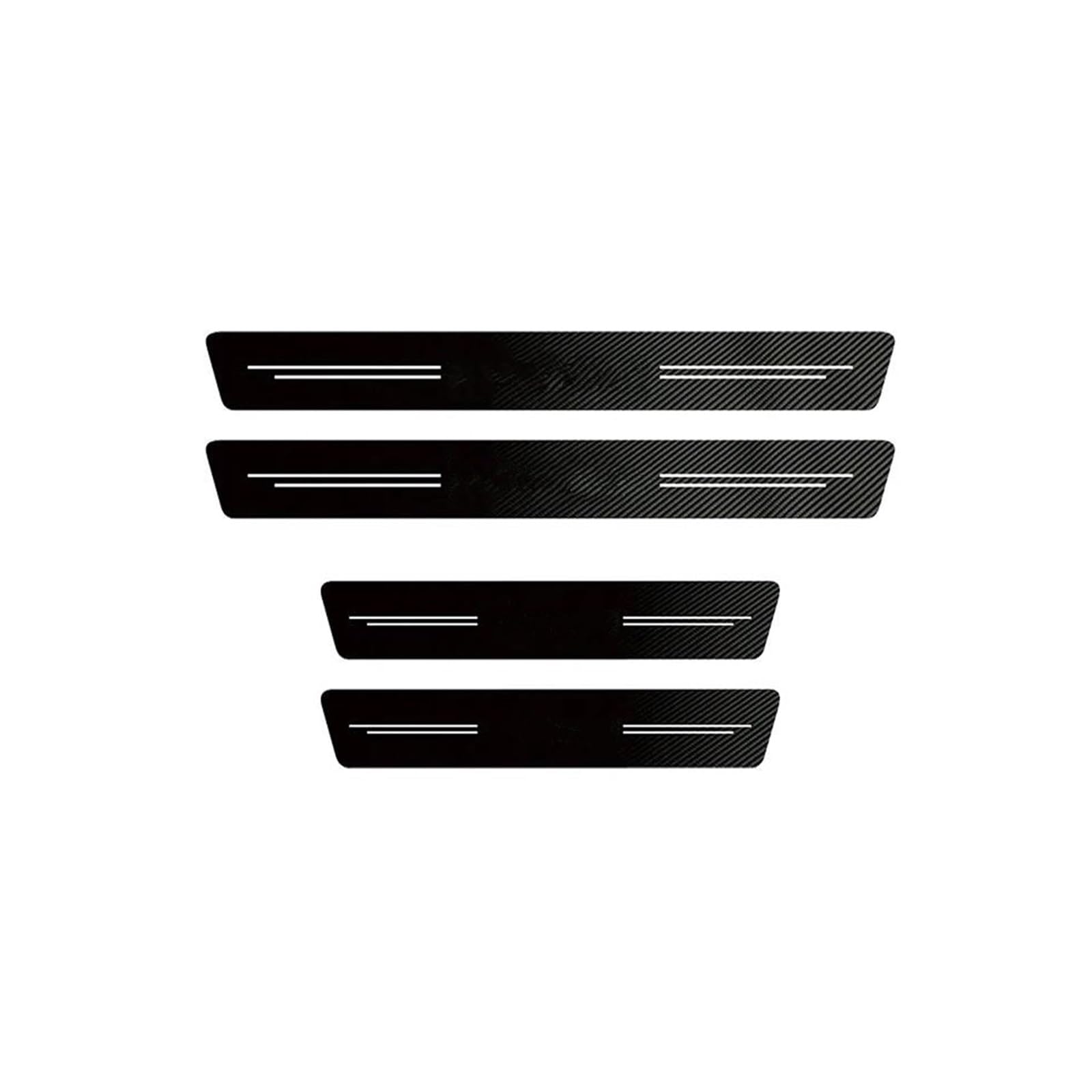 Car Door Sill Scuff Plate Decor Carbon Fiber Stickers for VW for Golf for Tiguan for Passat for Touareg for Magotan for Touran(4Pcs Car Door)