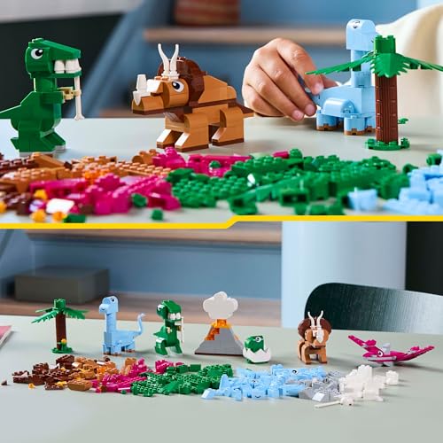 LEGO Classic Les Dinosaures créatifs - Jouet de Construction pour Enfants dès 5 Ans - Jeu de rôle avec Assortiment de Briques - Cadeau d’Anniversaire pour Les garçons et Les Filles 11041