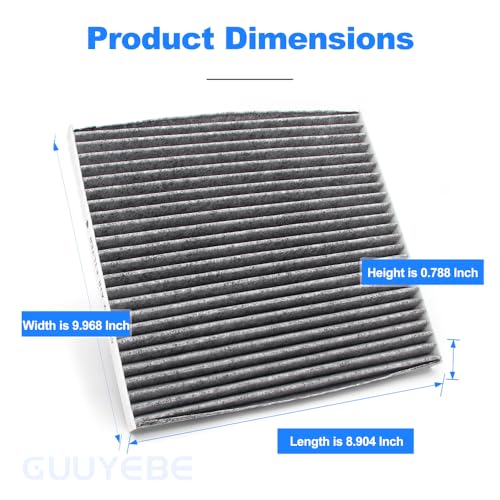 Image of Cabin Air Filter With Activated Carbon,For Chevy 2010-2017 Equinox,For KIA 2011-2015 OPTIMA SEDONA CADENZA,For HYUNDAI 2013-2019 SANTA FE XL SPORT SONATA,For GMC 2010-2017 TERRAIN,For CF11819