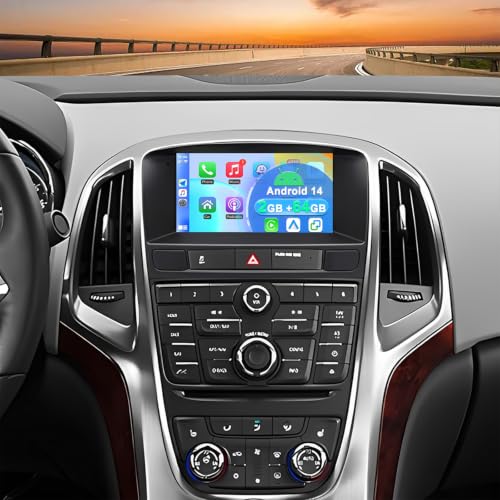 2+64G Android 14 Auto Radio Coche con CarPlay Android Auto para Opel Astra J 2011 2012 Buick Excelle 2010 2014, Pantalla táctil de 7 Pulgadas Autoradio Estéreo Reproductor con navi GPS SWC FM RDS DSP