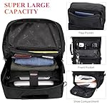 WITZMAN Carry on Travel Backpack for Men Women Airline Approved Convertible Nylon Duffle Backpack Luggage Bag (B682 Black) - Image 3