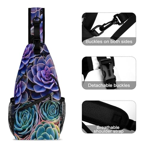 Mochila Sling Crossbody para senderismo y viaje miniatura 3