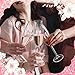 Marspark 192 Pcs Bows Wine Glass Drink Markers Pink Reusable Static Cling Sticker Decals Glass Stickers for Wine Tasting Party Charms Favors Dinner Party Wedding BBQ Pub
