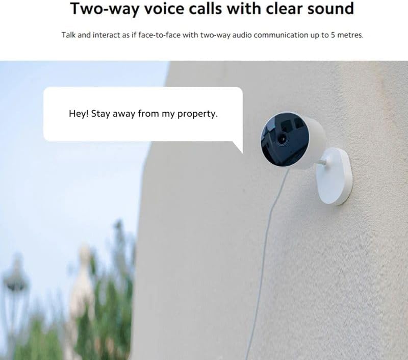 Xiaomi Outdoor Camera AW200 enabling two-way voice calls