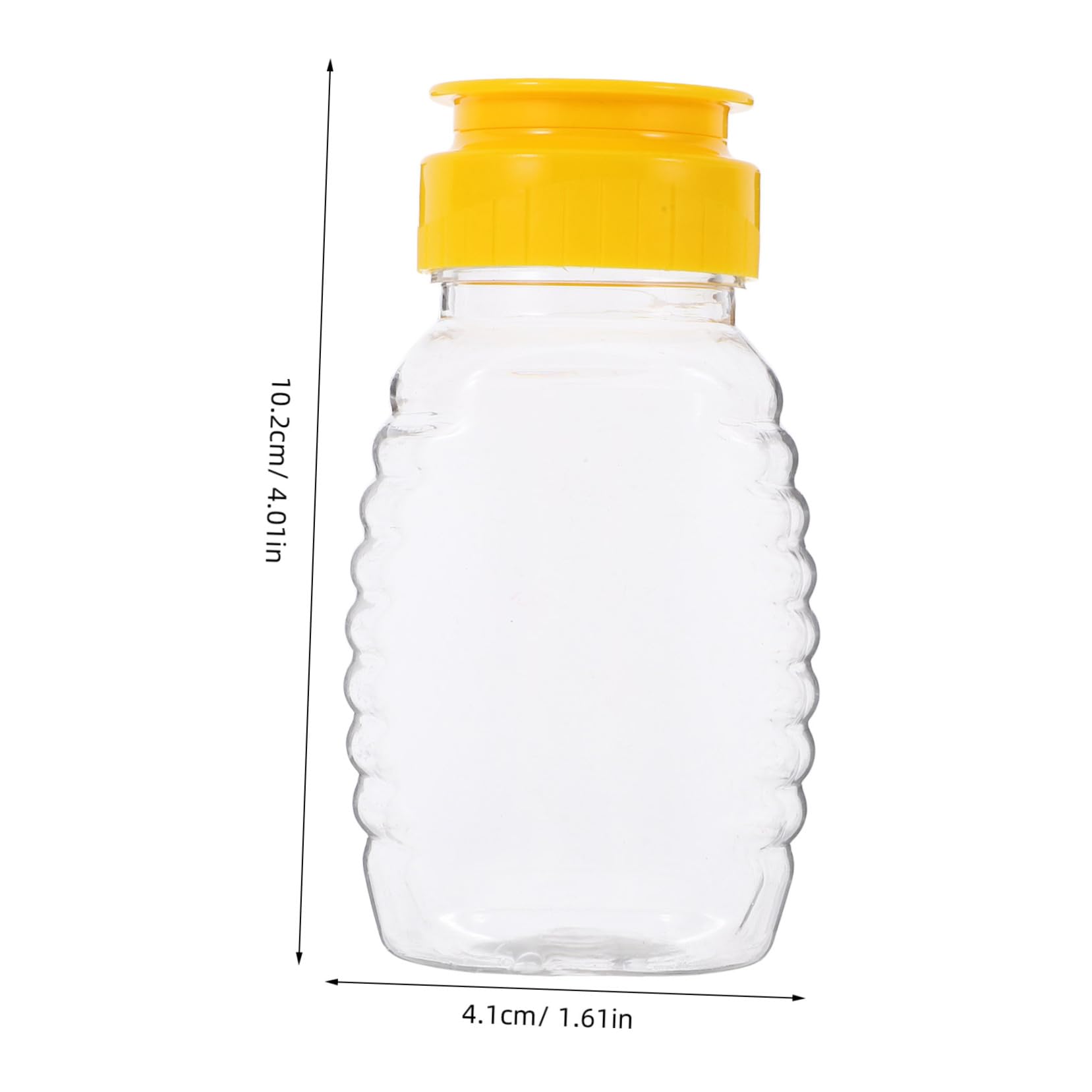 Garneck 108ml Refillable Honey Dispenser Bottle Leak Proof Squeeze Honey Jar for Kitchen Use Beehive Pot