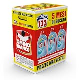 Omino Bianco Detersivo Lavatrice, Muschio Bianco, 132 Lavaggi, 1760 ml x 3