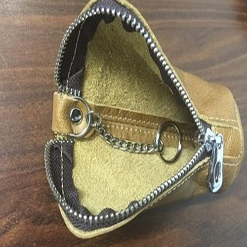 Genuine Leather Mini Pocket Wallet Vintage Brown (Pack of 1) Change Pouch Card Holder for Men Women4
