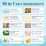 Leaky Gut Powder with L-Glutamine, Prebiotic, Licorice, Slippery Elm Bark for Gut Health & Digestive Health, Super Gut Powder Unflavoured - (30 Servings, 6.30 Oz) - Image 4