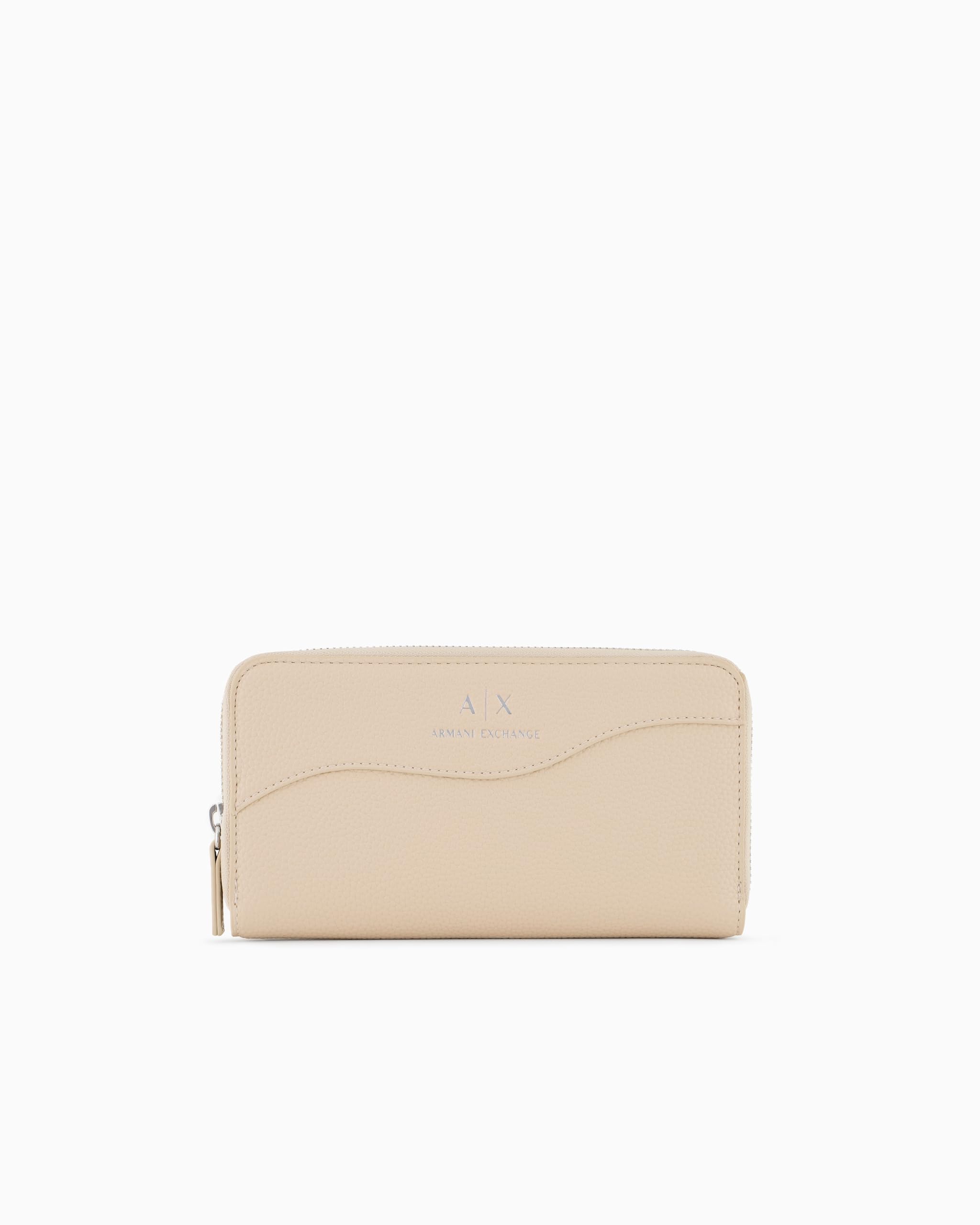 Armani Exchange Women's Exchange Wave Continental Wallet Zip Around, Valley, Valley, One Size