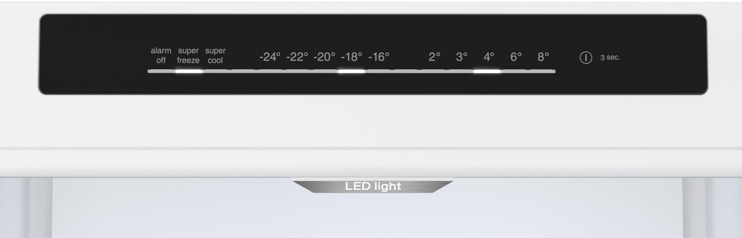 Bosch KGN39VLCT Serie 4, Frigorifero combinato da libera installazione, NoFrost, VitaFresh XXL: Spazio extra-large per i tuoi cibi freschi, PerfectFit, Luce LED, Acciaio, 203 x 60 cm