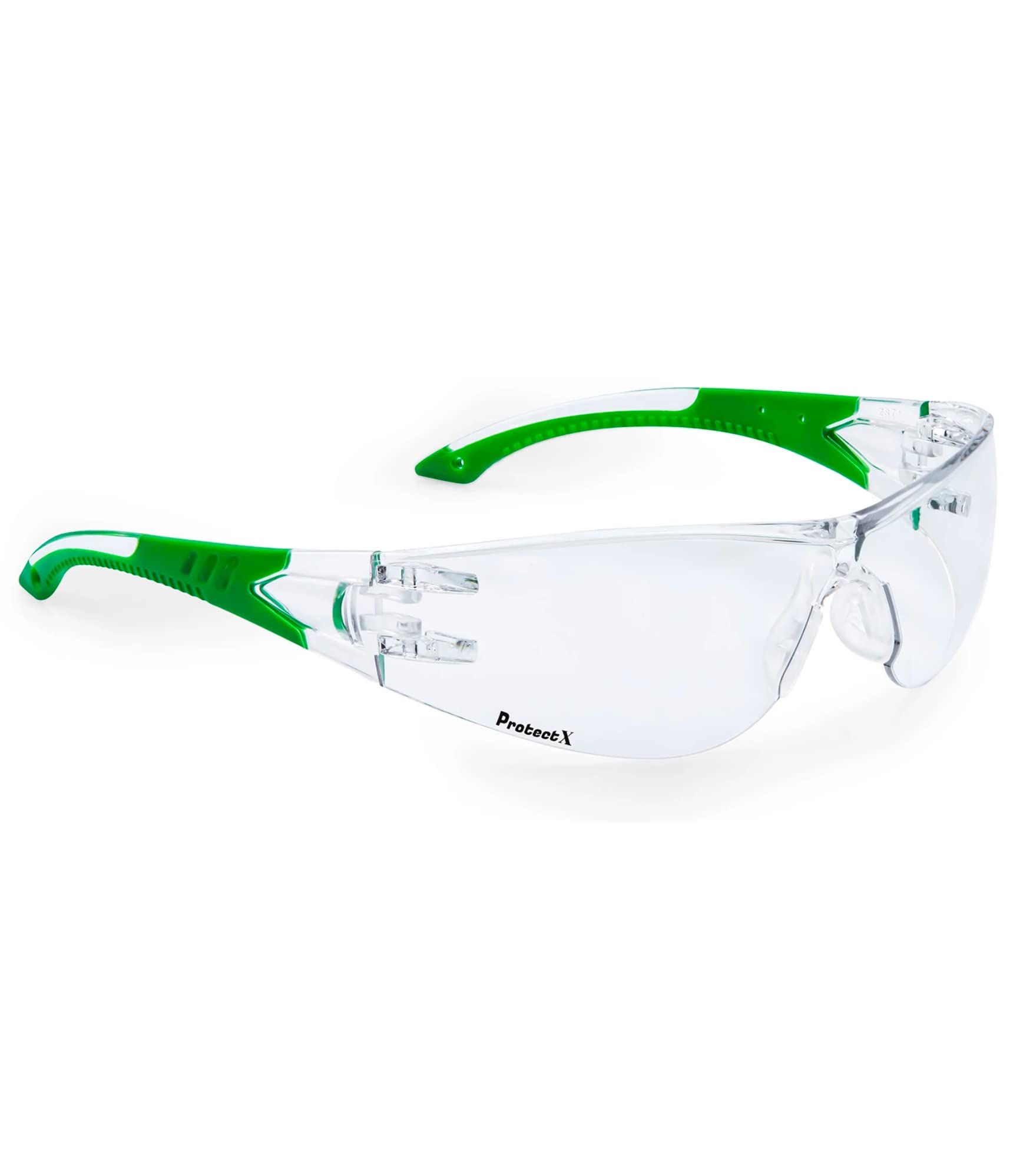 ProtectX Safety Glasses for Men Women with Scratch Resistant Anti Fog Lenses ANSI Z87.1 Wrap Around Protective Eyewear