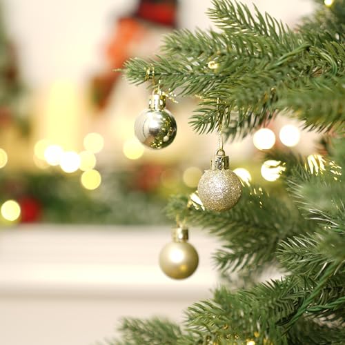 image for XmasExp 24ct Mini Christmas Ball Ornaments Shatterproof Christmas Orna