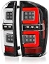 VIPMOTOZ Premium OLED Tube Black Housing LED Tail Light Lamp Assembly For 2016-2022 Toyota Tacoma Pickup Truck, Driver & Passenger Side