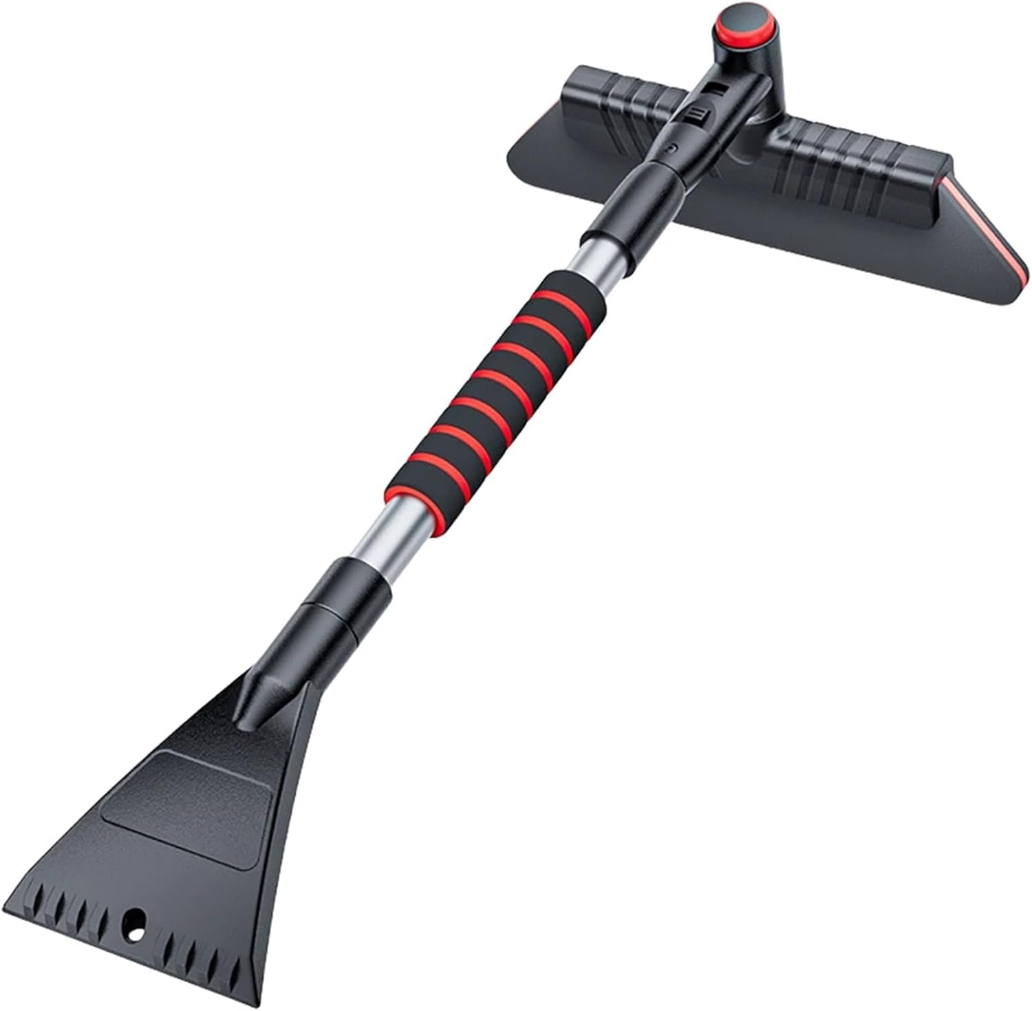 2 in 1 Car Snow Shovel Ergonomic Handle Retractable Snow Remover Front Windshield Ice Scraping Defrost Broom Car Accessories