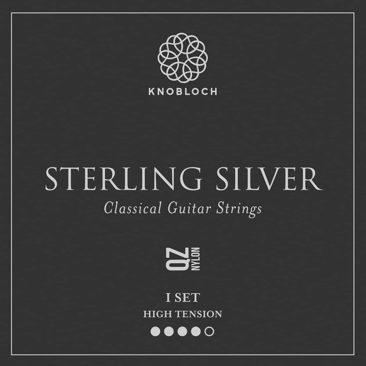 KNOBLOCH STRINGS - Spanish Guitar Strings | 500SSQ Sterling Silver | High Tension 34.5 | Warm Bass | Soft Treble | Powerful Resonance with Sweet Lyric | Classical Flamenco String Set
