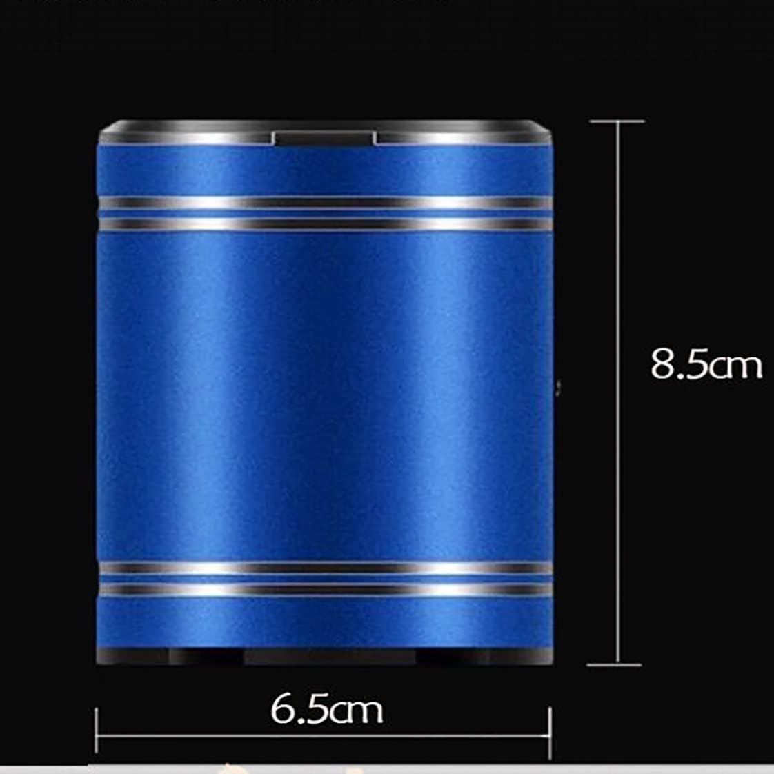 Portable Smoking Cup Car Ashtrays for Car Driving and Office, Easy to disassemble and Clean, Strong airtightness (Color : Blue) (Silver)