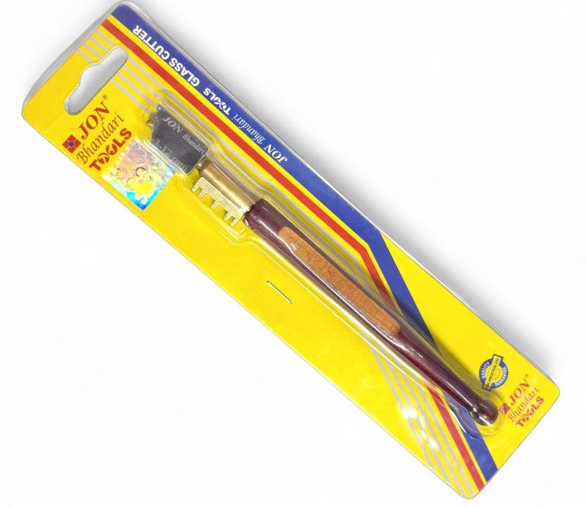 EPITECH MART Wood Handle John Bhandari Glass cutter Heavy Duty Cut 3-12mm Professional Quality Cutter Wood Handle Glass cutter 1