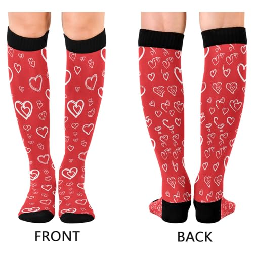 Image of Wusikd Cats Compression Socks for Women and Men Circulation Cute Long Socks for Athletic Running 1