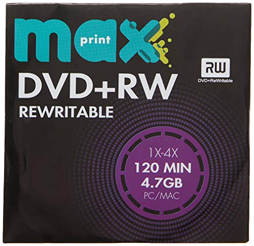 MÍDIA DVD+RW Gravável MAXPRINT 4.7 GB - 120 MIN - 16X - Envelope Papel