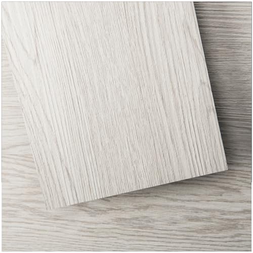 Art3d Partia 36 winylowych płytek podłogowych, samoprzylepna wykładzina podłogowa, twarda powierzchnia, 5 m², Washhed white