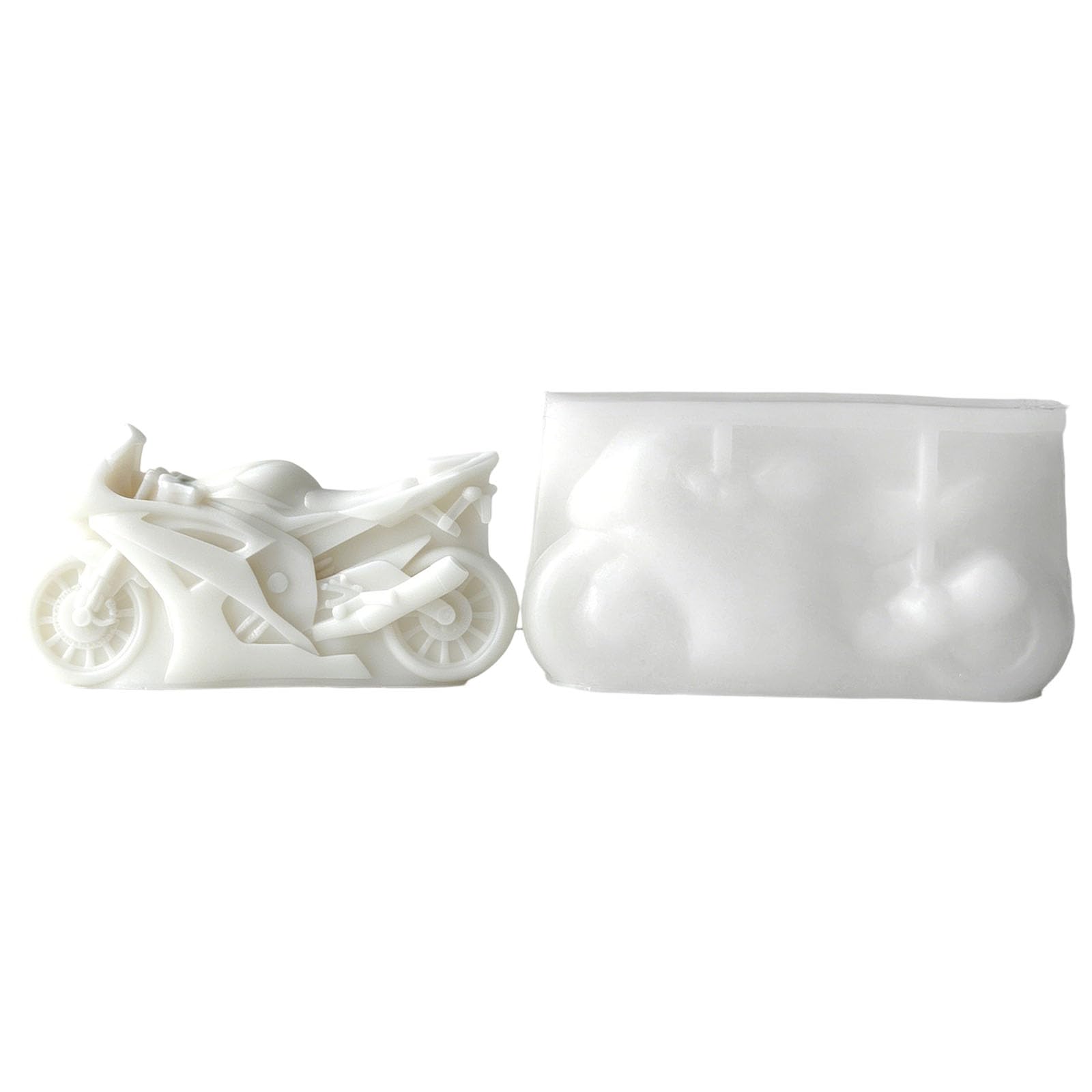 Aqvjd Motorcycle Shape Silicone Molds for Soap Easy Demolding Multipurpose Silicone for Epoxy Resin Motorcycle Elastomer Cast