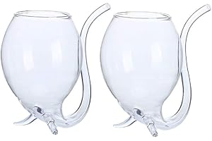 Vampire Wine Glass Cup with Built-in Straw