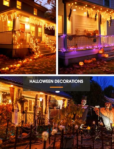 Image of L LOHAS LED Halloween Orange Flood Light Bulbs, 11W Colored Light Bulbs E26