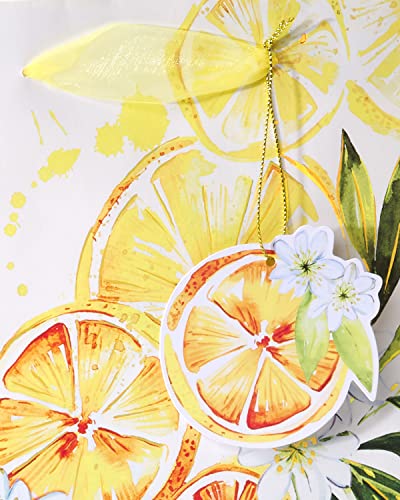 Image of Papyrus 13 inch Large Gift Bag (Citrus) for Birthdays, Weddings, Bridal Showers, Baby Showers and All Occasions (1 Bag)
