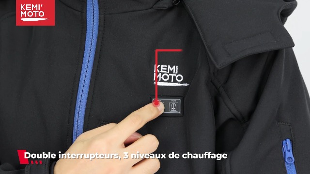 Veste Chauffante - MOOHOP - Homme - 11 Zones De Chauffage - USB Noir