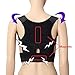 Adjustable Back Braces Posture Corrector Magnetic Position Correction Braces Supports Back Belt Support Corset Back Lumbar Shoulder Corrector (Black)