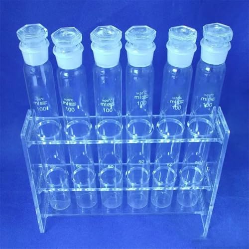 Support tubes colorimétriques transparent pour six flacons de 100 ml - 4