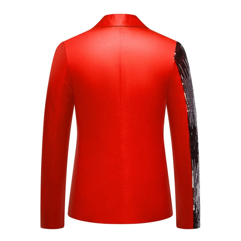 Men's 2 Pieces Sequin Suit Slim Fit Jackets Luxury Prom Tuxedo Party Blazer Pants Set2