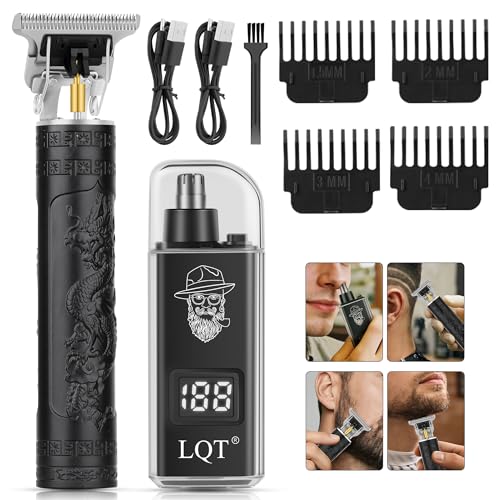 Image of Beard Trimmer kit for Mustaches, Nose Hair, Light Detailing and Grooming with Bonus Wet /Dry Battery Nose Trimmer