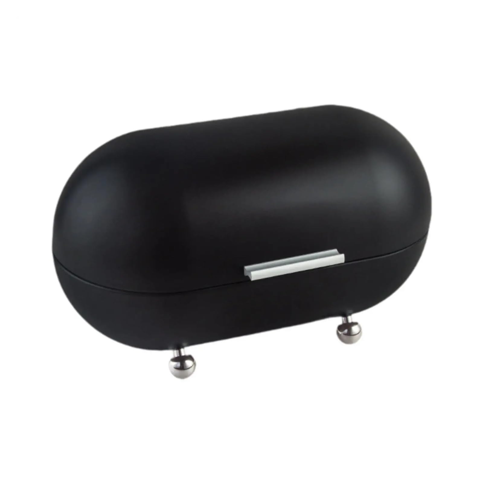 LUYSGBXR Bread Bin Bread Storage Box Use Snack Container Large Capacity Countertop Pastry Kitchen for Home Farmhouse(Black)