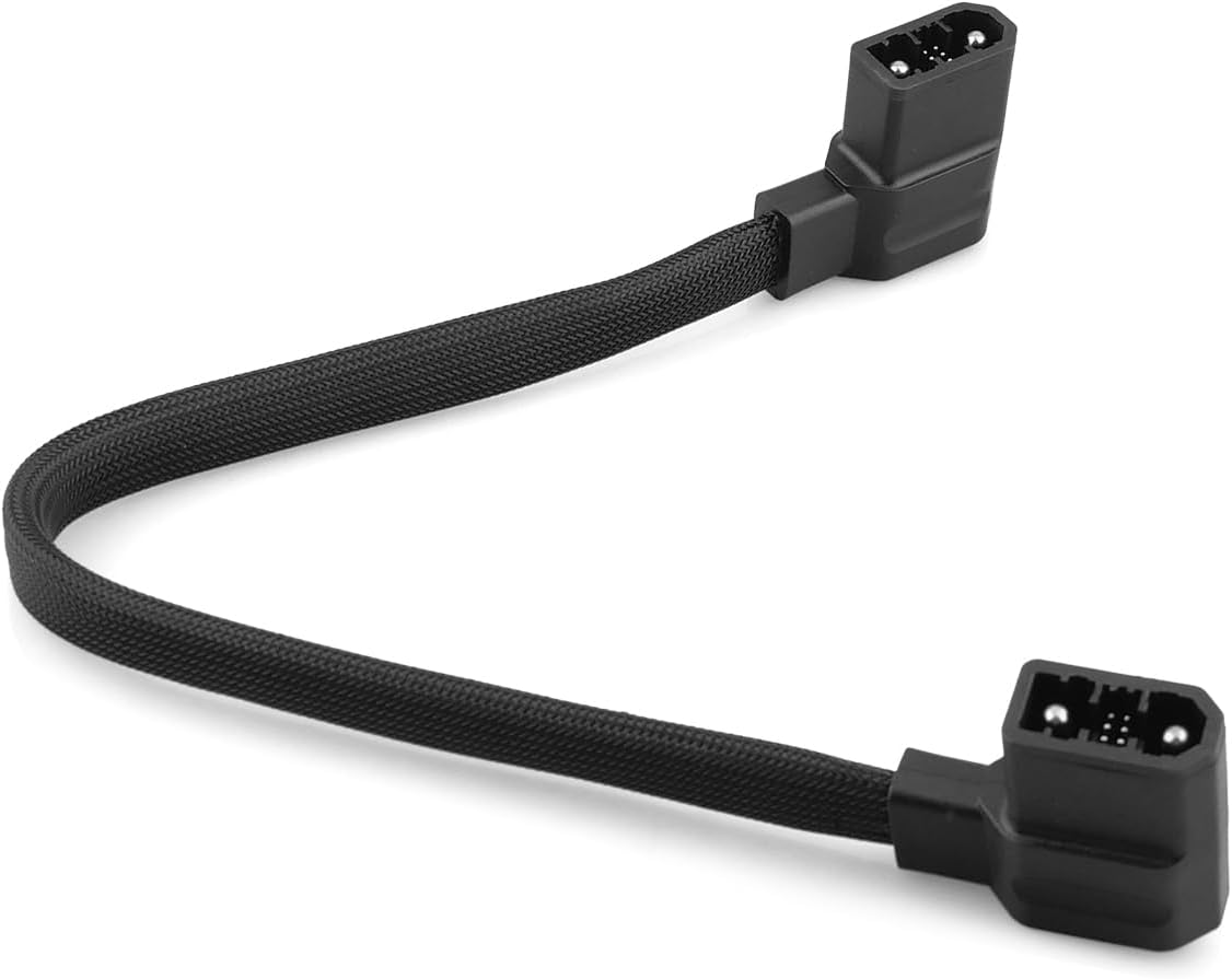 Extra Battery Cable Fits for EcoFlow XT150, Delta 2, 2 Max, 3 Plus, Wave 2, Wave 3, Braided Power Third-Party Accessory, NOT Fit Pro 3, 20"