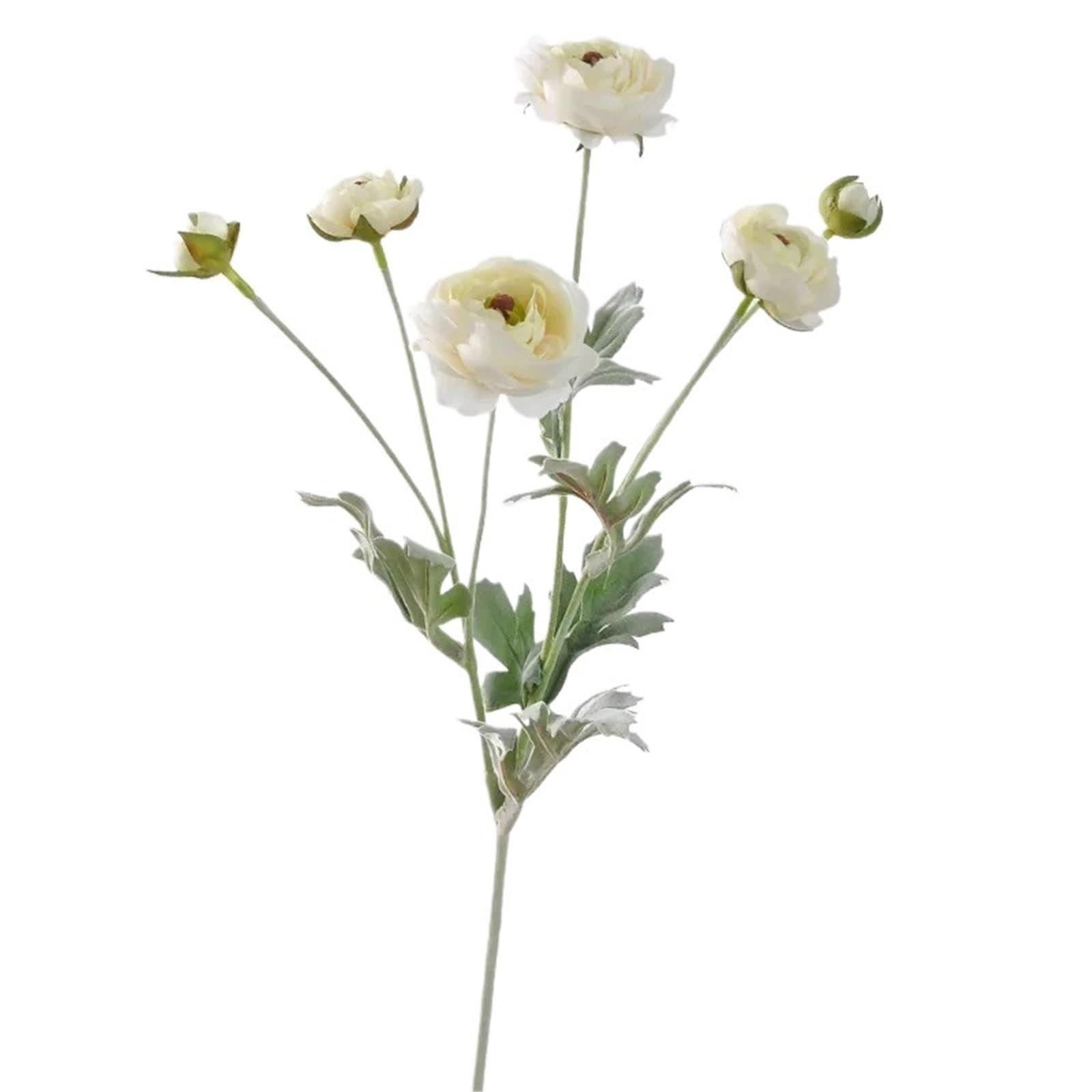 LuoAXINN Artificial Flower Branches 6 Heads/Bouquet Peonies Artificial Flowers Wedding Home Decoration(Color1)