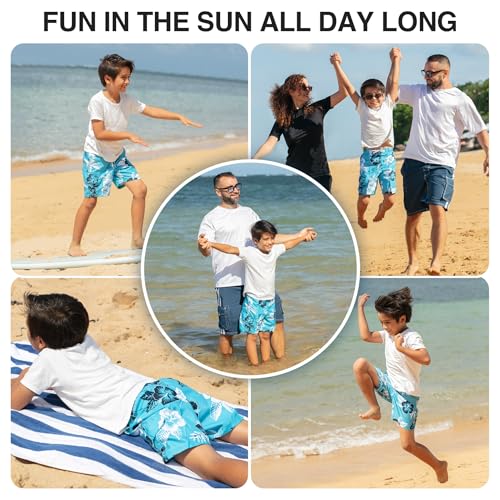 Image of Kanu Surf Boys' Terrapin Turtle Quick Dry Beach Board Shorts Swim Trunk