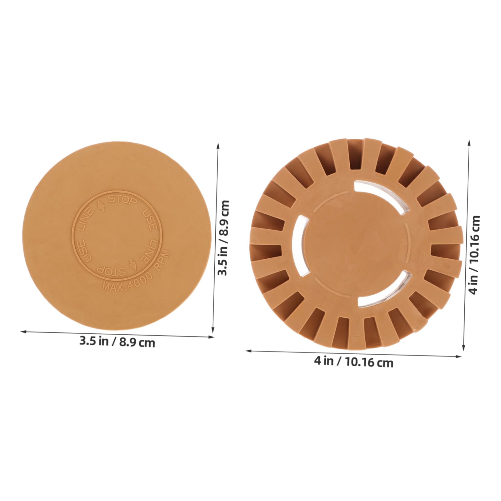 2 Stück Gummi Radiergummi für Bohrmaschine 3,5-4 Zoll Klebeentferner Radiergummi Klebstoffentferner Portabel zum Entfernen von Lack und Aufklebern Am Auto