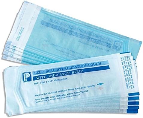 Premier Clear Sterilisation Pouches, 90 x 230mm, Pack of 200 (3710)