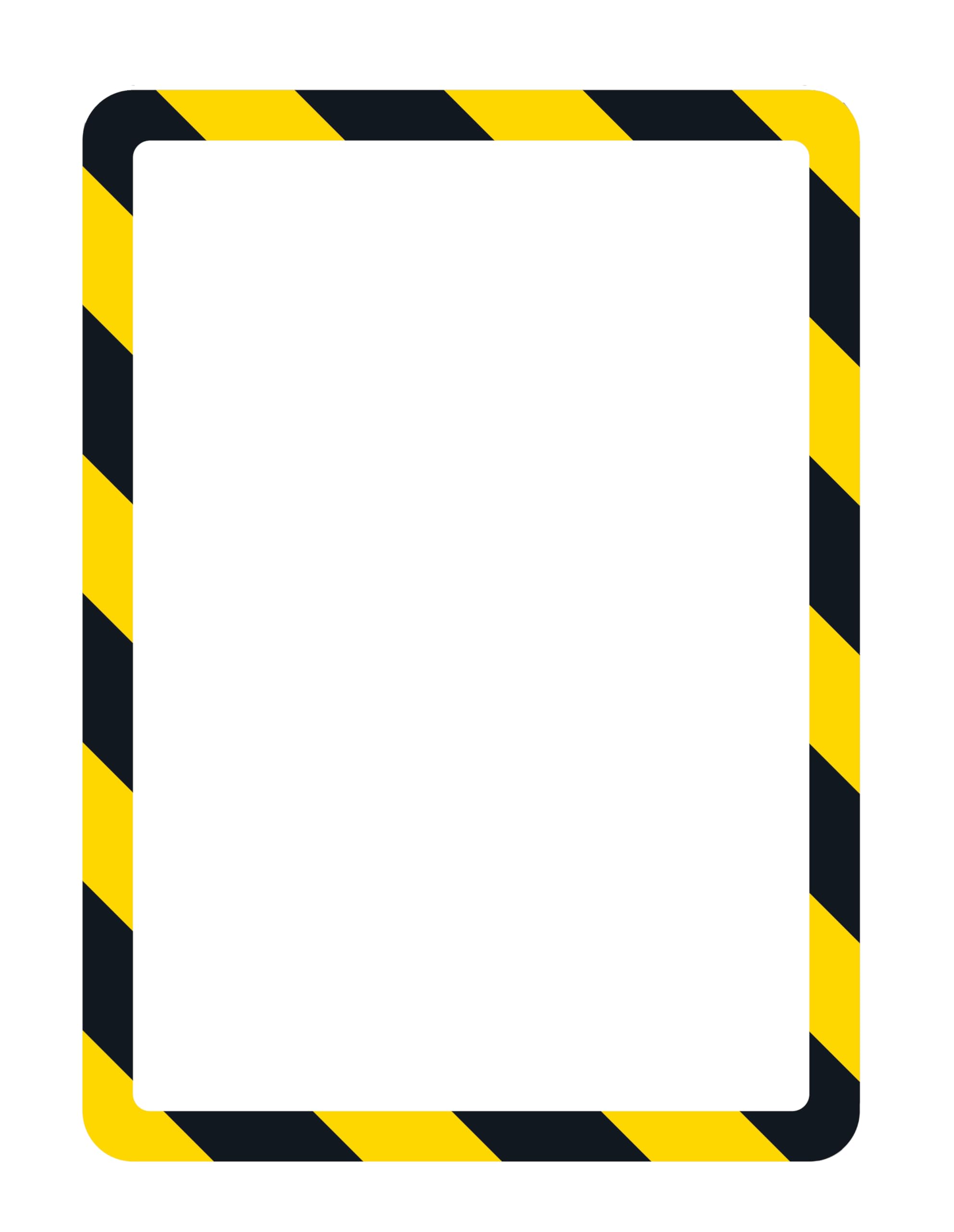 Tarifold Magnetic Safety Display Pocket, Yellow/Black, 2/PK (P194944)