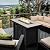 Yaheetech Propane Fire Pit Large Fire Pit Table 50,000 BTU Firepit with Ceramic Tabletop & Steel Base, Glass Fire Stones & Water-Resistant Cover for Outside, 43in