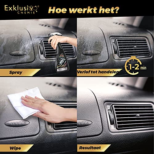 Exklusiv Chemie® Cockpit Cleaner Mat Effect | Cockpit Care Car | Reinigt en verzorgt dashboard en kunststof oppervlakken | Car Care-interieur | Bekledingsreiniger | Auto behandeling | 500 ml - Image 6