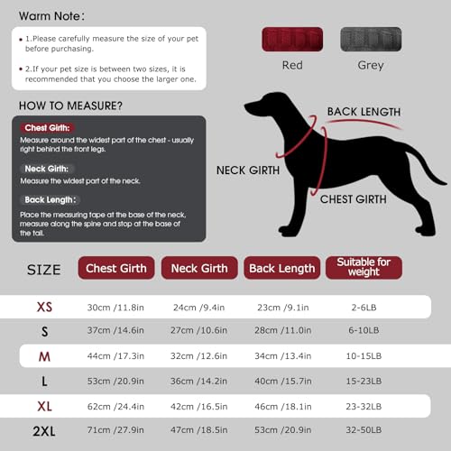 CITÉTOILE Hundepullover – Warme, Ärmellose Strickjacke mit Rollkragen für Kleine & Mittelgroße Hunde | Weiches Fleece, Bequem & Atmungsaktiv | Ideal bei Kälte | Rot, M