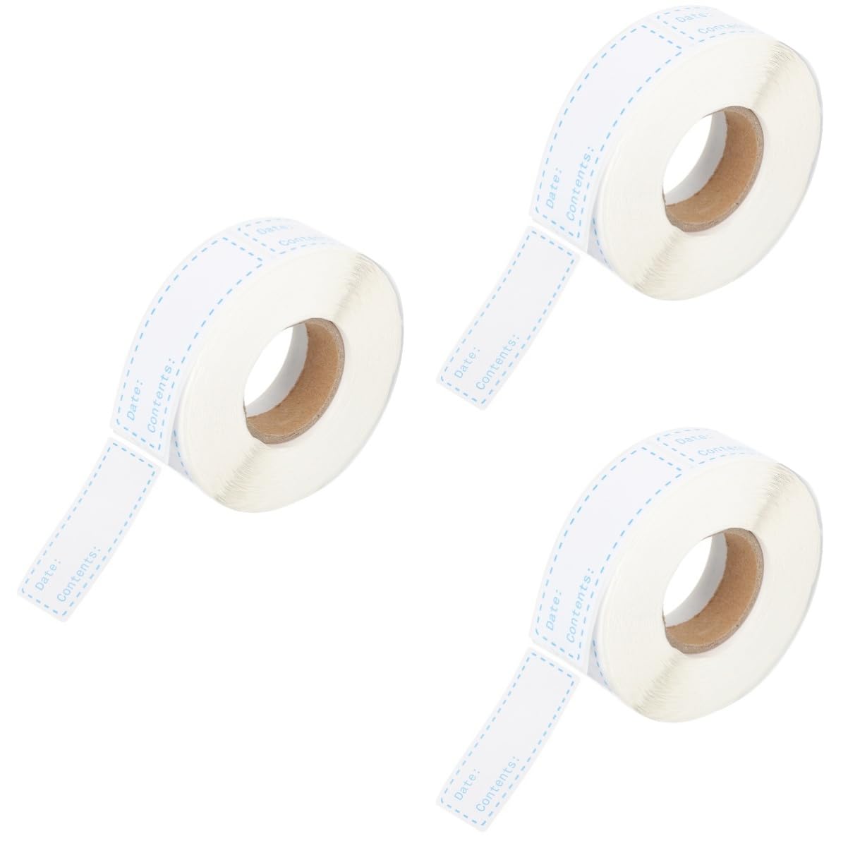 NUOBESTY Lot De 3 Étiquettes De Conservation Amovibles pour Aliments Faciles À Utiliser pour 2 Rouleaux X 3