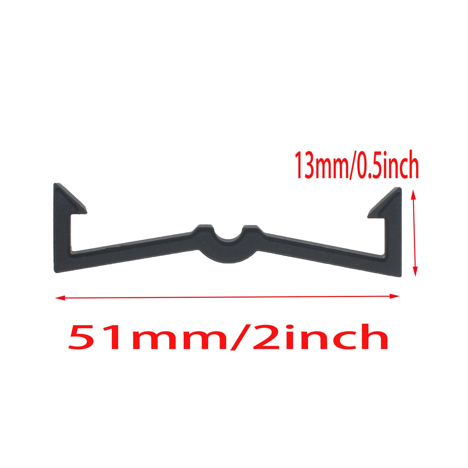 GWYAN 100 Pcs Black Plastic Pegboard Hook Retaining Buckle Fixer Pegboard Display Hook Peg Board Hook Clip Retainers Suitable for Displaying Items on Pegboards