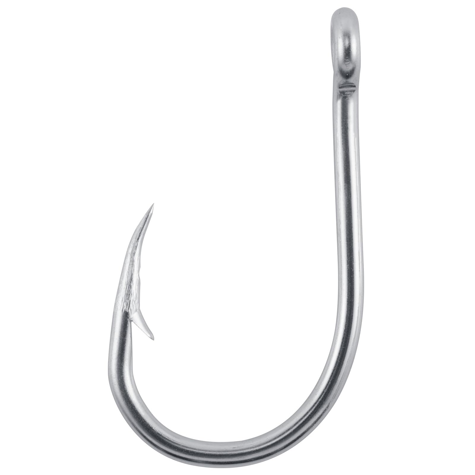 Dr.Fish 50 Pack Live Bait Hooks Saltwater Fishing Circle Hooks J Hooks O'shaughnessy Hooks Stainless Steel Short Straight Shank Hooks Tuna Mackerel Striper Flounder Bluefish Halibut