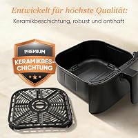 COSORI CP158 Heißluftfritteuse 5,7 L Originalkorb, Keramikbeschichtung ohne PFAS, Ersatzzubehör für Air Fryer CP158-AF, antihaftbeschichtet, spülmaschinenfest, grau – Ansicht 4